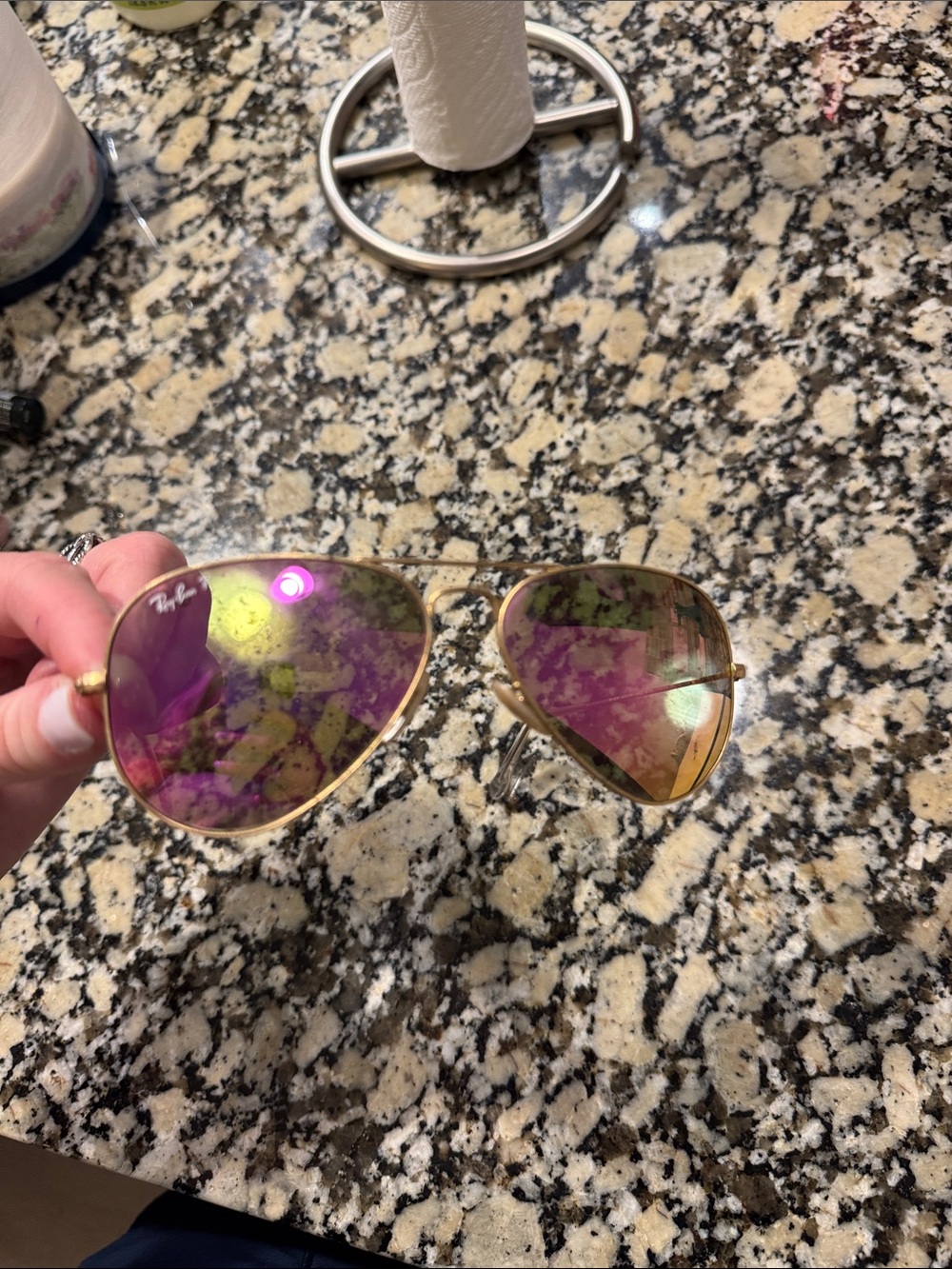 Pink Ray Ban Aviators